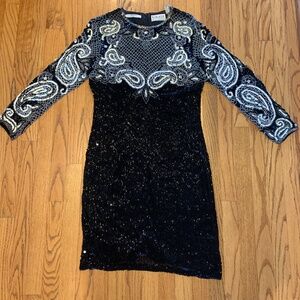 Women's BlackTie Beaded Gown